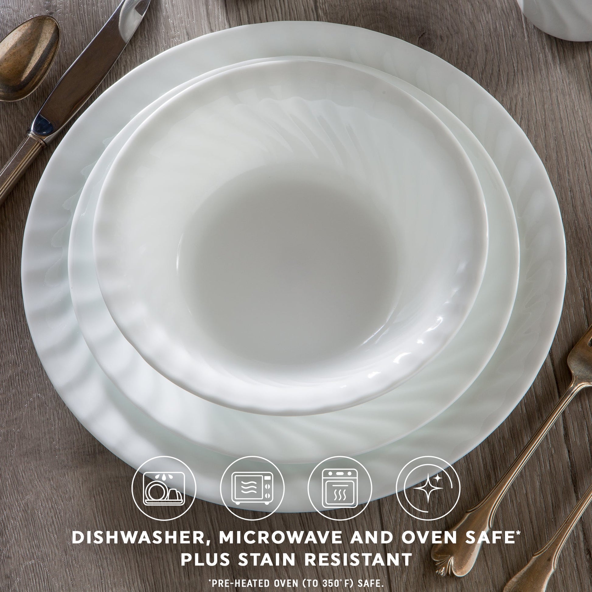 Corelle® Enhancements 12-piece Dinnerware Set, Service for 4